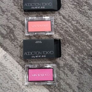 Addiction Tokyo Blush Duo — Coral and Bright Pink